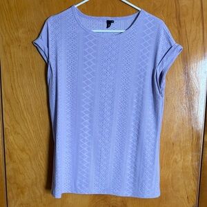 Lavender Eyelet Women Top